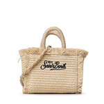Borsa Vanity micro effetto paglia con logo VAMI015 00421L MC2 SAINT BARTH 