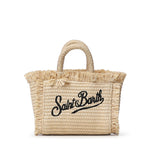 Borsa Vanity micro effetto paglia con logo VAMI015 00421L MC2 SAINT BARTH 