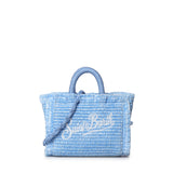 Borsa Vanity micro effetto paglia con logo VAMI015 01267L MC2 SAINT BARTH 