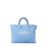 Borsa Vanity micro effetto paglia con logo VAMI015 01267L MC2 SAINT BARTH 