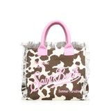 Borsa Vanity in canvas con stampa VANI001 00327L MC2 SAINT BARTH 