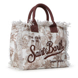 Borsa Vanity in canvas con stampa VANI001 02157L MC2 SAINT BARTH 