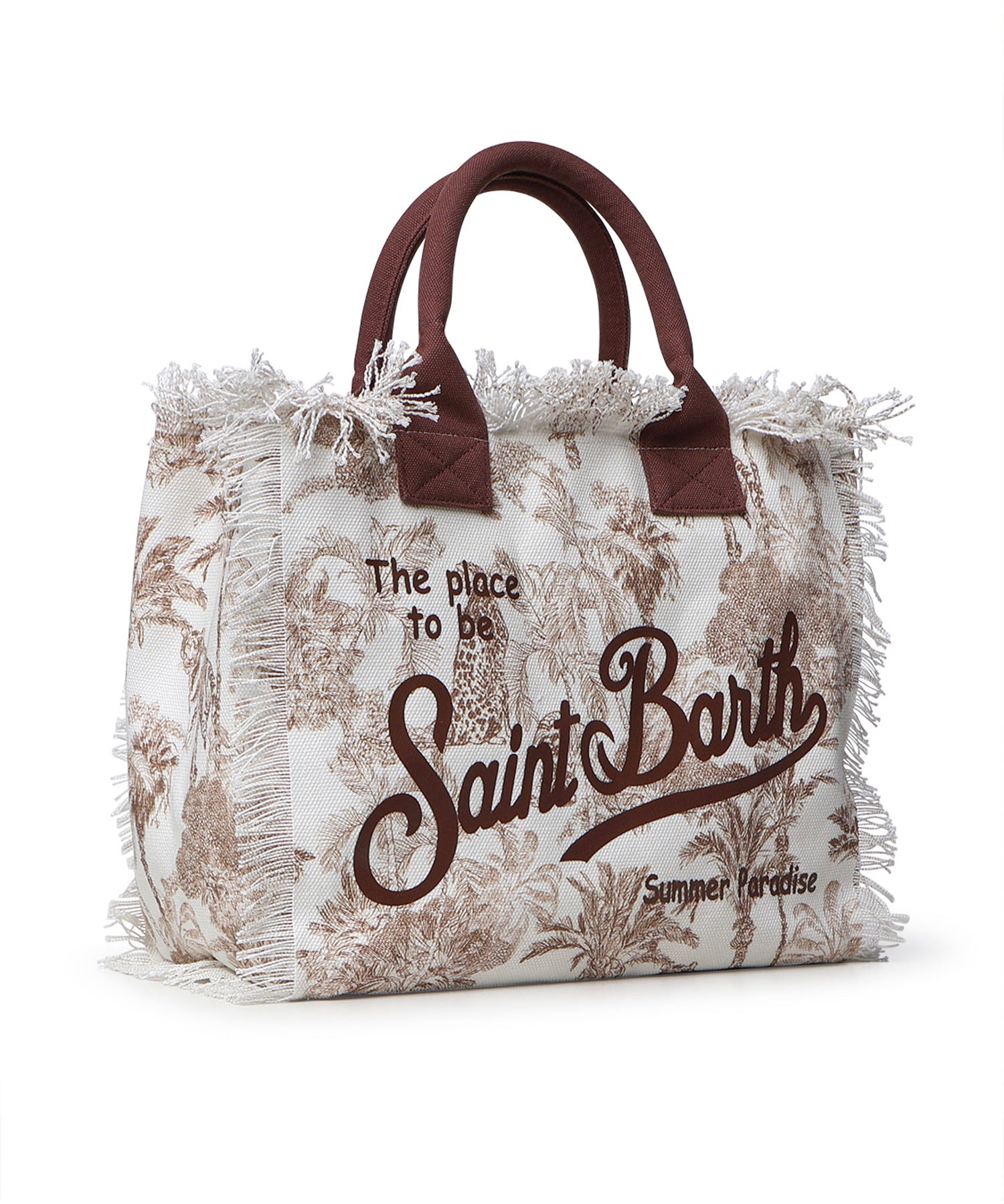 Borsa Vanity in canvas con stampa VANI001 02157L MC2 SAINT BARTH 