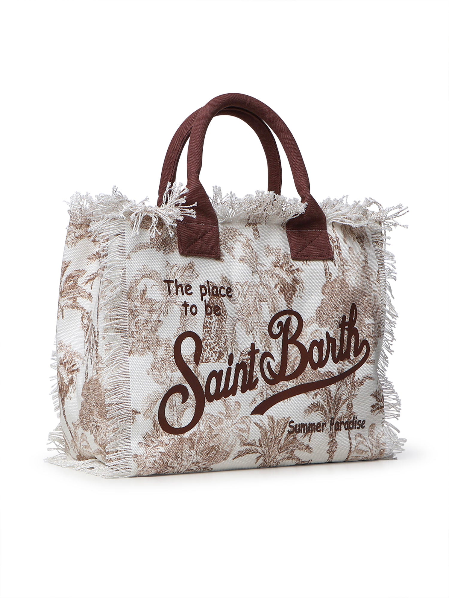 Borsa Vanity in canvas con stampa VANI001 02157L MC2 SAINT BARTH 
