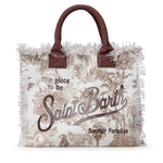 Borsa Vanity in canvas con stampa VANI001 02157L MC2 SAINT BARTH 