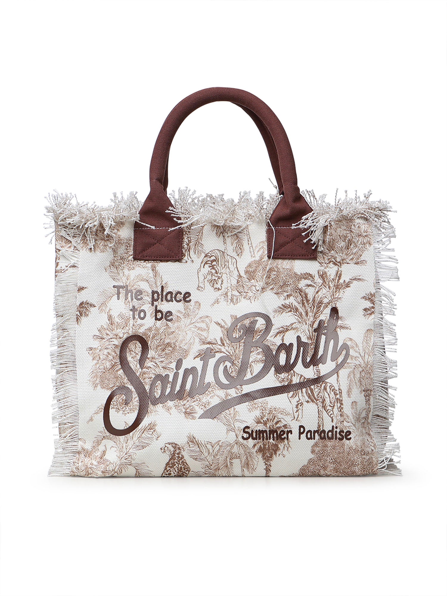 Borsa Vanity in canvas con stampa VANI001 02157L MC2 SAINT BARTH 