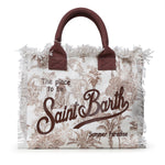 Borsa Vanity in canvas con stampa VANI001 02157L MC2 SAINT BARTH 