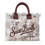 Borsa Vanity in canvas con stampa VANI001 02157L MC2 SAINT BARTH 