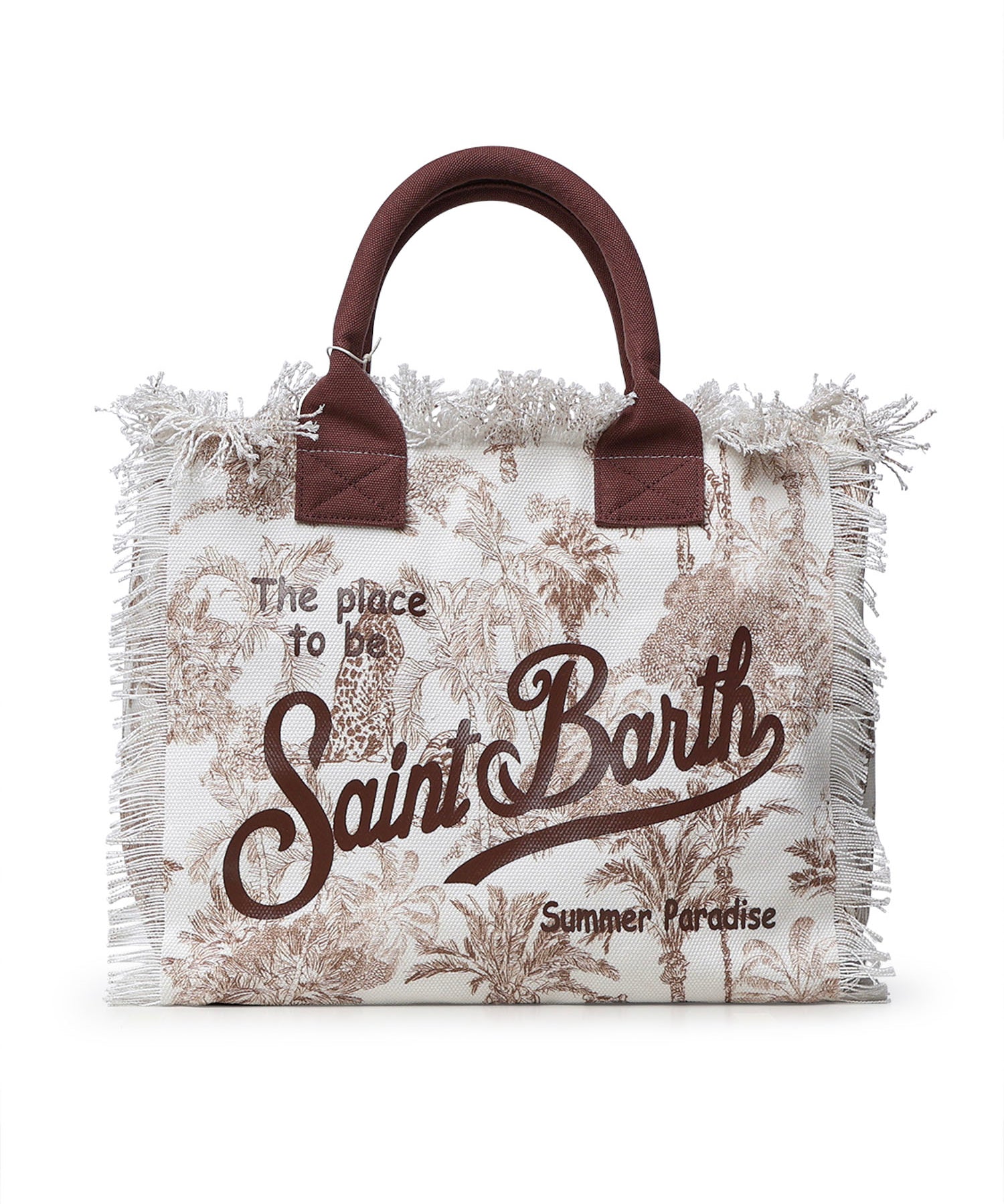 Borsa Vanity in canvas con stampa VANI001 02157L MC2 SAINT BARTH 