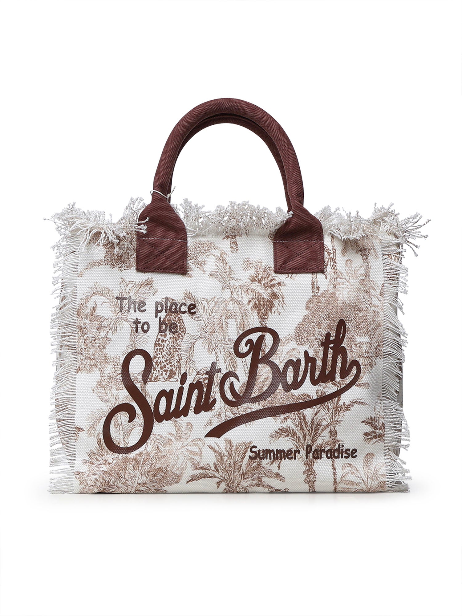 Borsa Vanity in canvas con stampa VANI001 02157L MC2 SAINT BARTH 