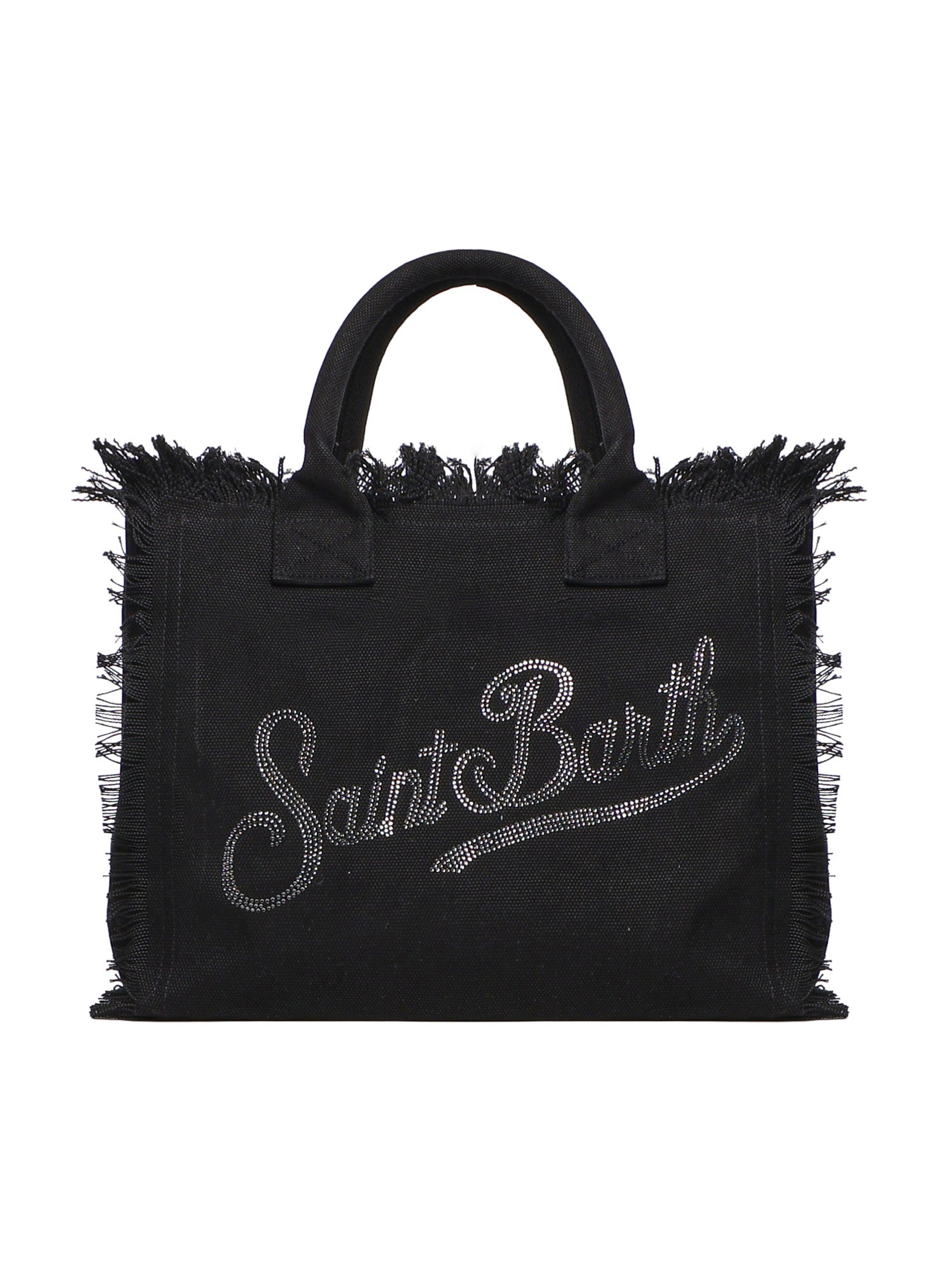 Borsa Vanity in canvas con logo in strass VANI001 02563L MC2 SAINT BARTH 