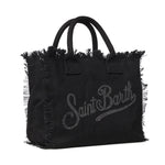 Borsa Vanity in canvas con logo in strass VANI001 02563L MC2 SAINT BARTH 