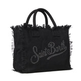 Borsa Vanity in canvas con logo in strass VANI001 02563L MC2 SAINT BARTH 