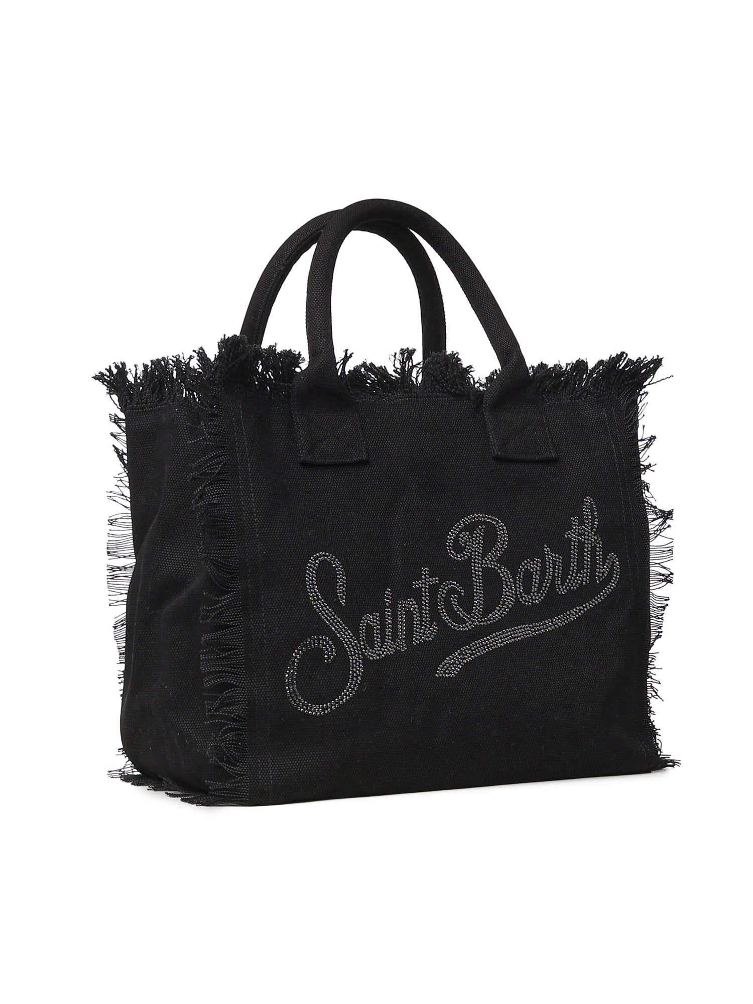 Borsa Vanity in canvas con logo in strass VANI001 02563L MC2 SAINT BARTH 