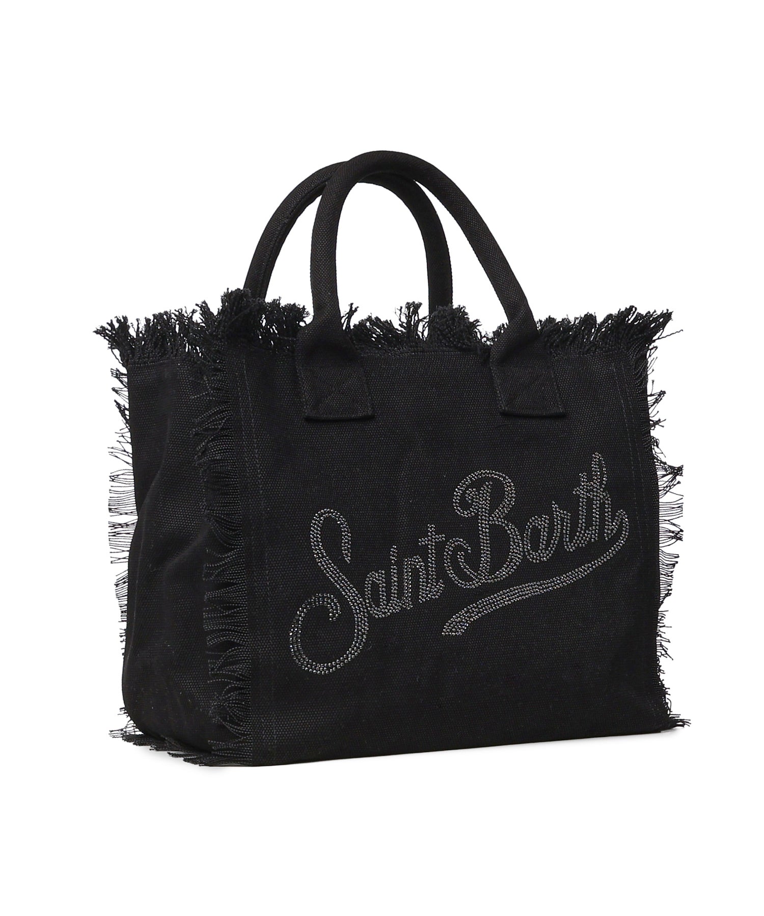 Borsa Vanity in canvas con logo in strass VANI001 02563L MC2 SAINT BARTH 