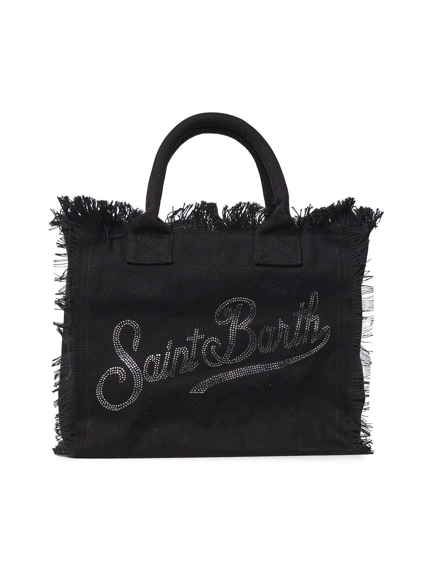 Borsa Vanity in canvas con logo in strass VANI001 02563L MC2 SAINT BARTH 