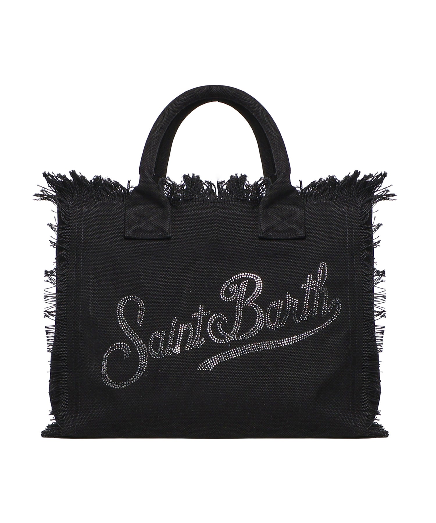 Borsa Vanity in canvas con logo in strass VANI001 02563L MC2 SAINT BARTH 