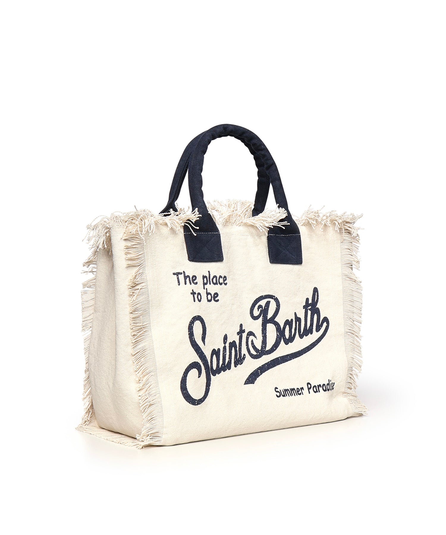 Borsa Vanity in canvas con frange VANI001 02564L MC2 SAINT BARTH 