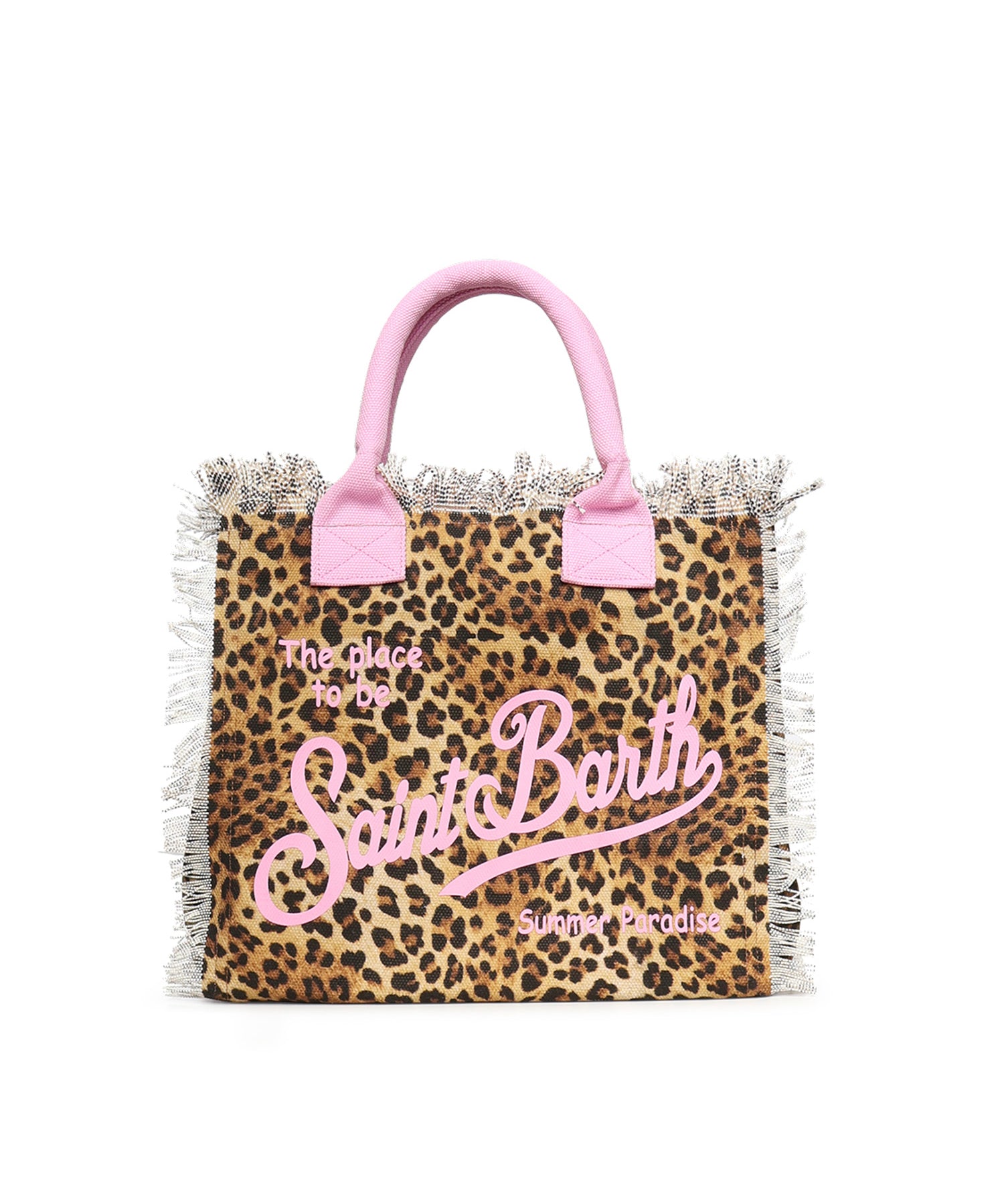 Borsa Vanity in canvas con stampa animalier VANI001 02591L MC2 SAINT BARTH 