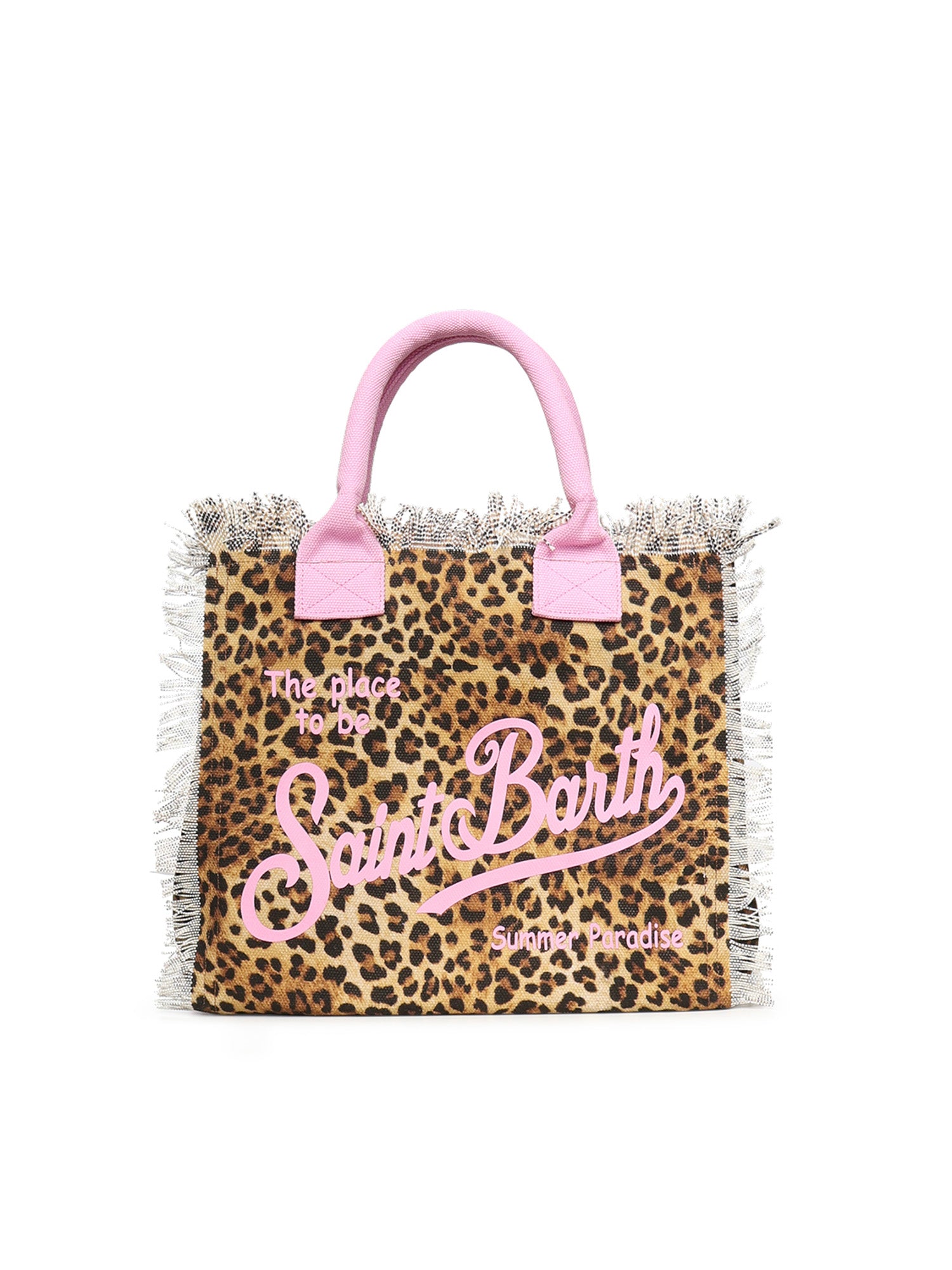 Borsa Vanity in canvas con stampa animalier VANI001 02591L MC2 SAINT BARTH 