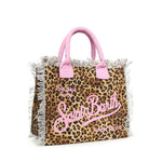 Borsa Vanity in canvas con stampa animalier VANI001 02591L MC2 SAINT BARTH 