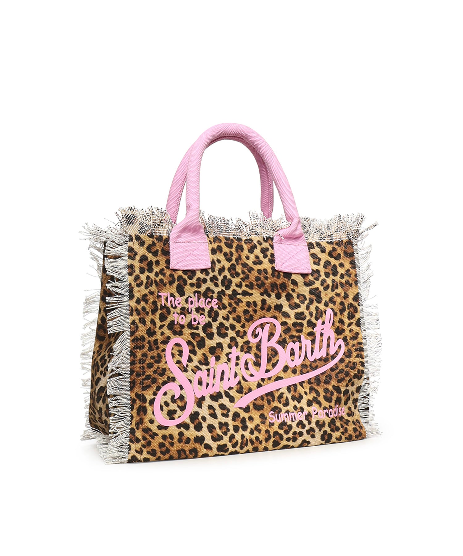 Borsa Vanity in canvas con stampa animalier VANI001 02591L MC2 SAINT BARTH 