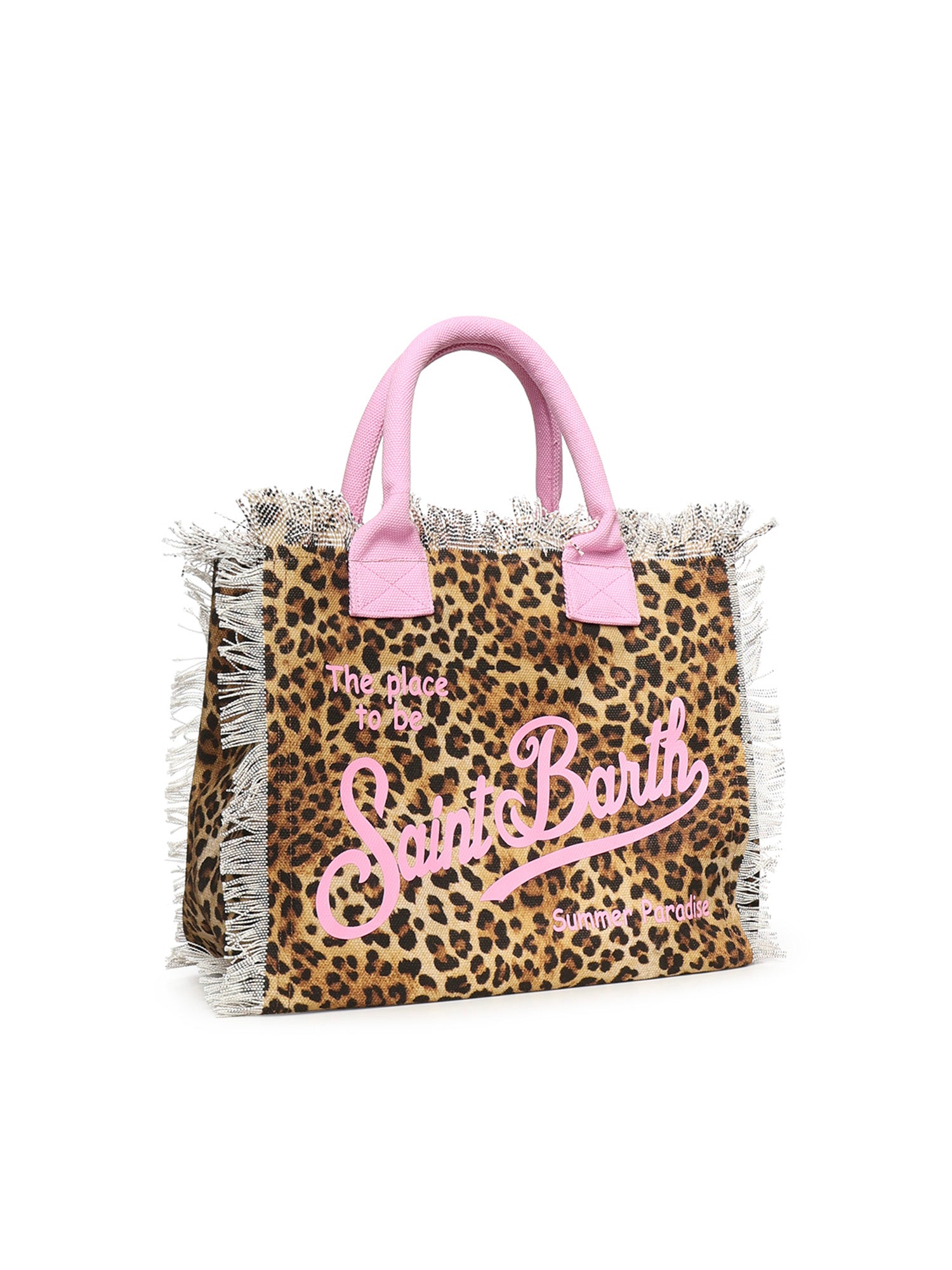 Borsa Vanity in canvas con stampa animalier VANI001 02591L MC2 SAINT BARTH 