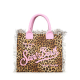 Borsa Vanity in canvas con stampa animalier VANI001 02591L MC2 SAINT BARTH 