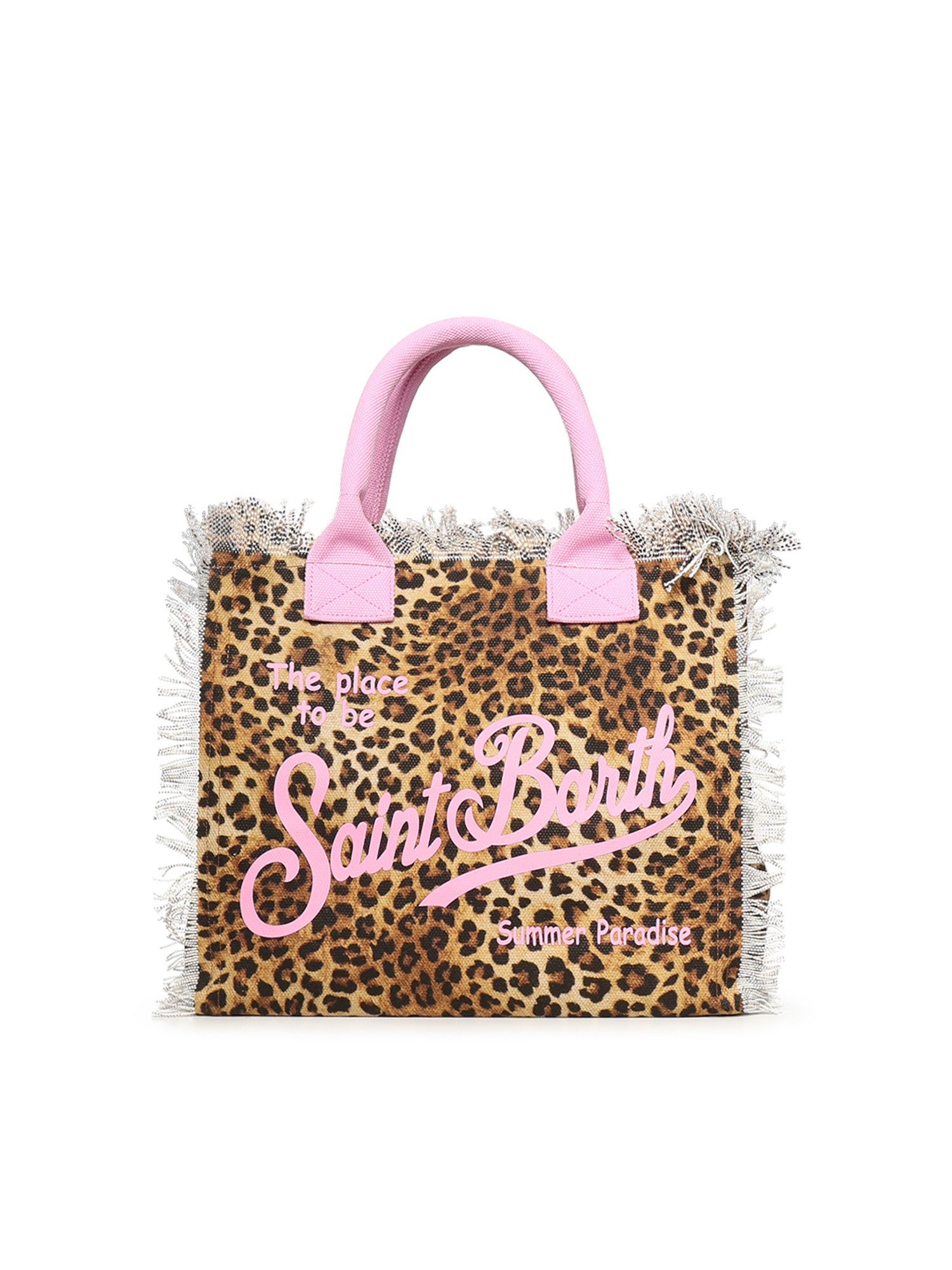 Borsa Vanity in canvas con stampa animalier VANI001 02591L MC2 SAINT BARTH 