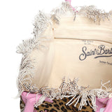 Borsa Vanity in canvas con stampa animalier VANI001 02591L MC2 SAINT BARTH 