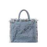 Borsa Vanity in canvas animalier con strass VANI001 08747L MC2 SAINT BARTH 