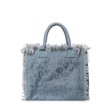 Borsa Vanity in canvas animalier con strass VANI001 08747L MC2 SAINT BARTH 