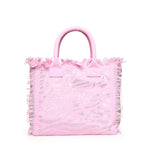 Borsa Vanity in canvas animalier con strass VANI001 08749L MC2 SAINT BARTH 