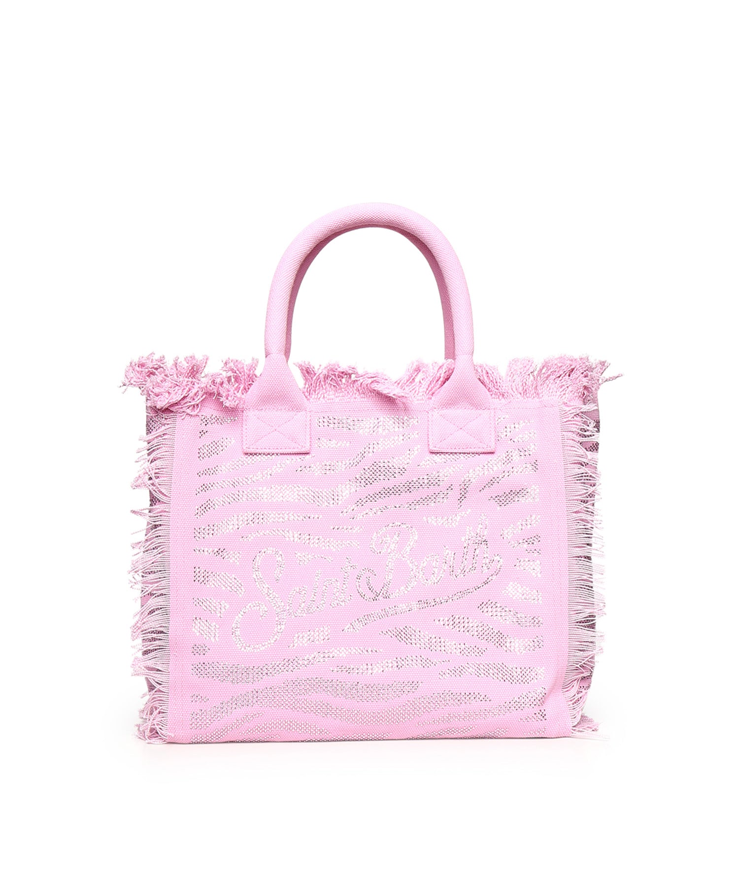 Borsa Vanity in canvas animalier con strass VANI001 08749L MC2 SAINT BARTH 
