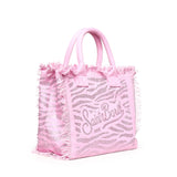 Borsa Vanity in canvas animalier con strass VANI001 08749L MC2 SAINT BARTH 