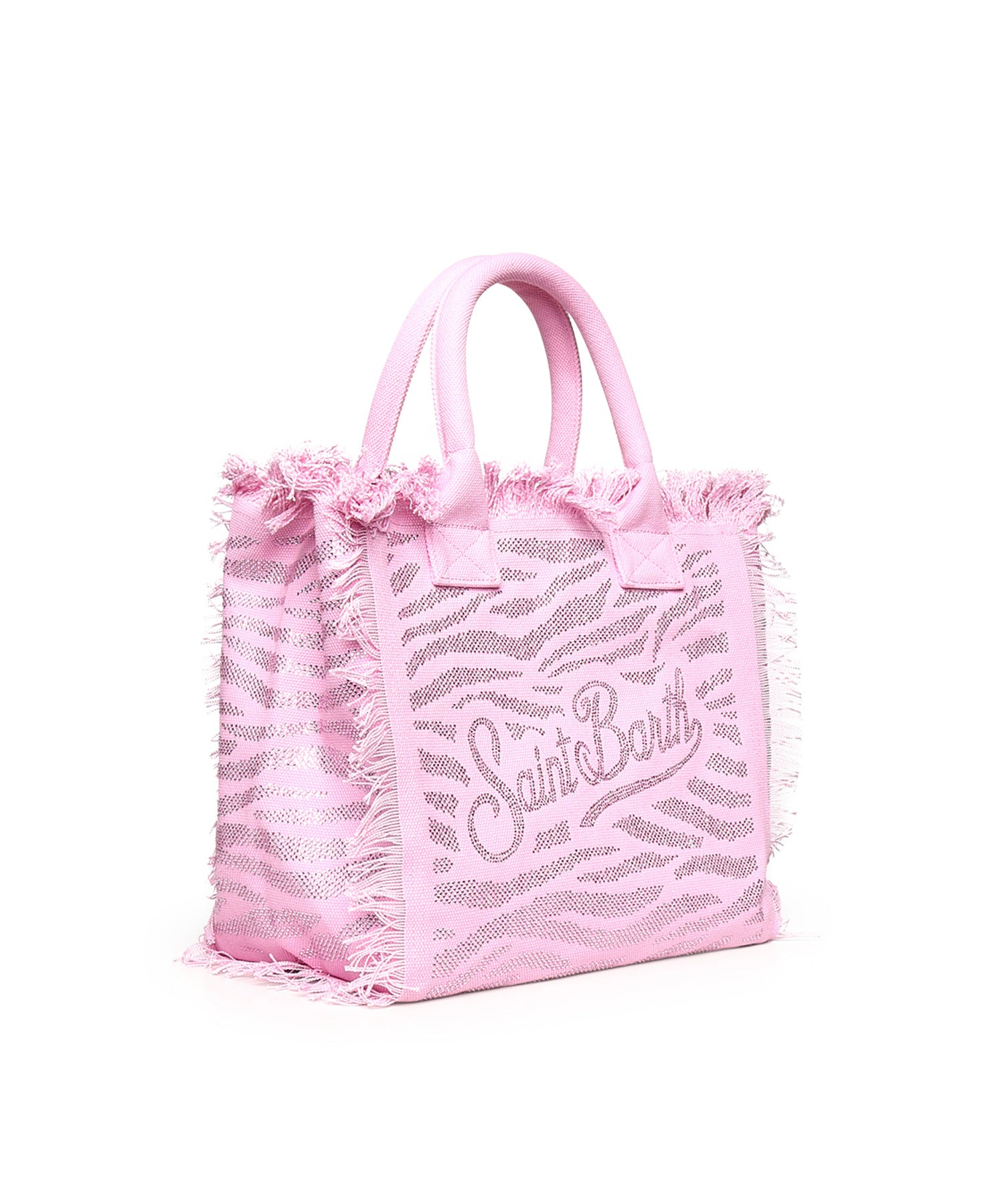 Borsa Vanity in canvas animalier con strass VANI001 08749L MC2 SAINT BARTH 