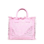 Borsa Vanity in canvas animalier con strass VANI001 08749L MC2 SAINT BARTH 