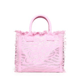 Borsa Vanity in canvas animalier con strass VANI001 08749L MC2 SAINT BARTH 