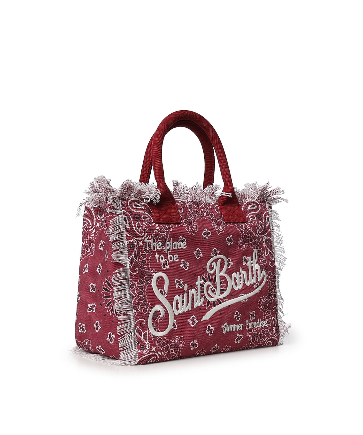 Borsa Vanity regular in canvas con stampa bandana VANI001 09486L MC2 SAINT BARTH 