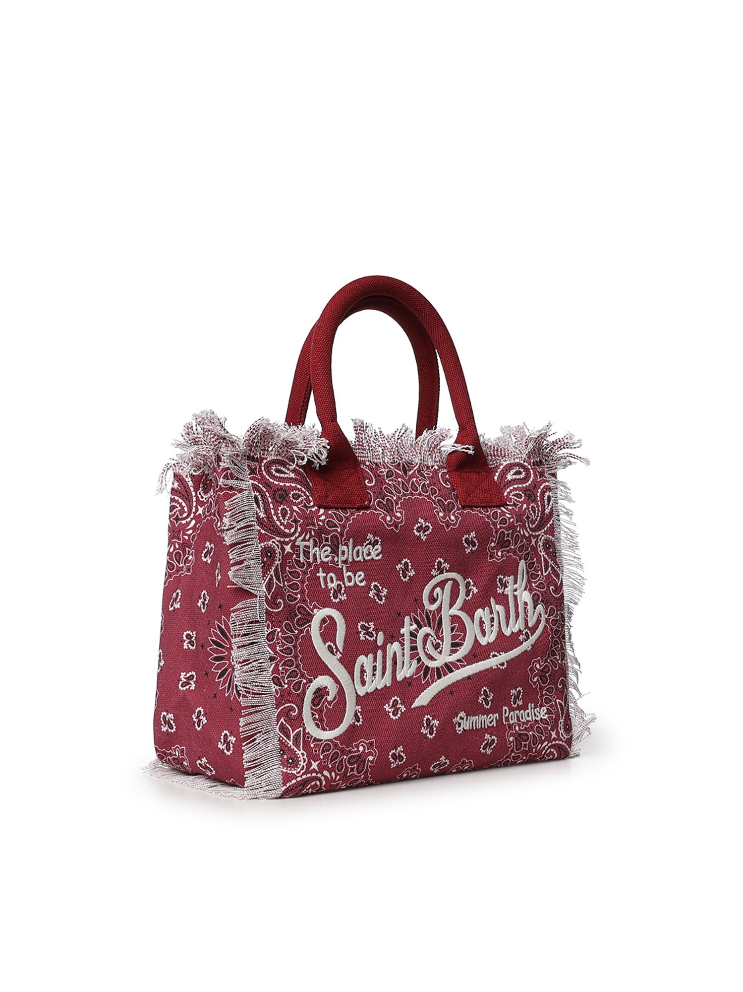 Borsa Vanity regular in canvas con stampa bandana VANI001 09486L MC2 SAINT BARTH 