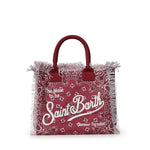 Borsa Vanity regular in canvas con stampa bandana VANI001 09486L MC2 SAINT BARTH 