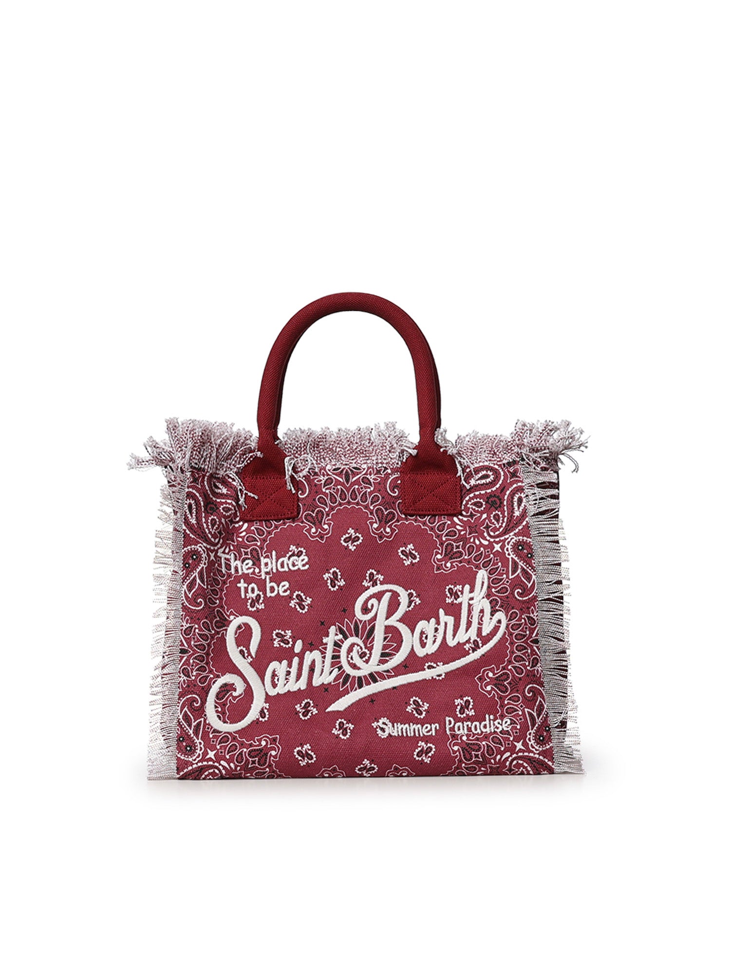 Borsa Vanity regular in canvas con stampa bandana VANI001 09486L MC2 SAINT BARTH 