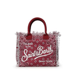 Borsa Vanity regular in canvas con stampa bandana VANI001 09486L MC2 SAINT BARTH 