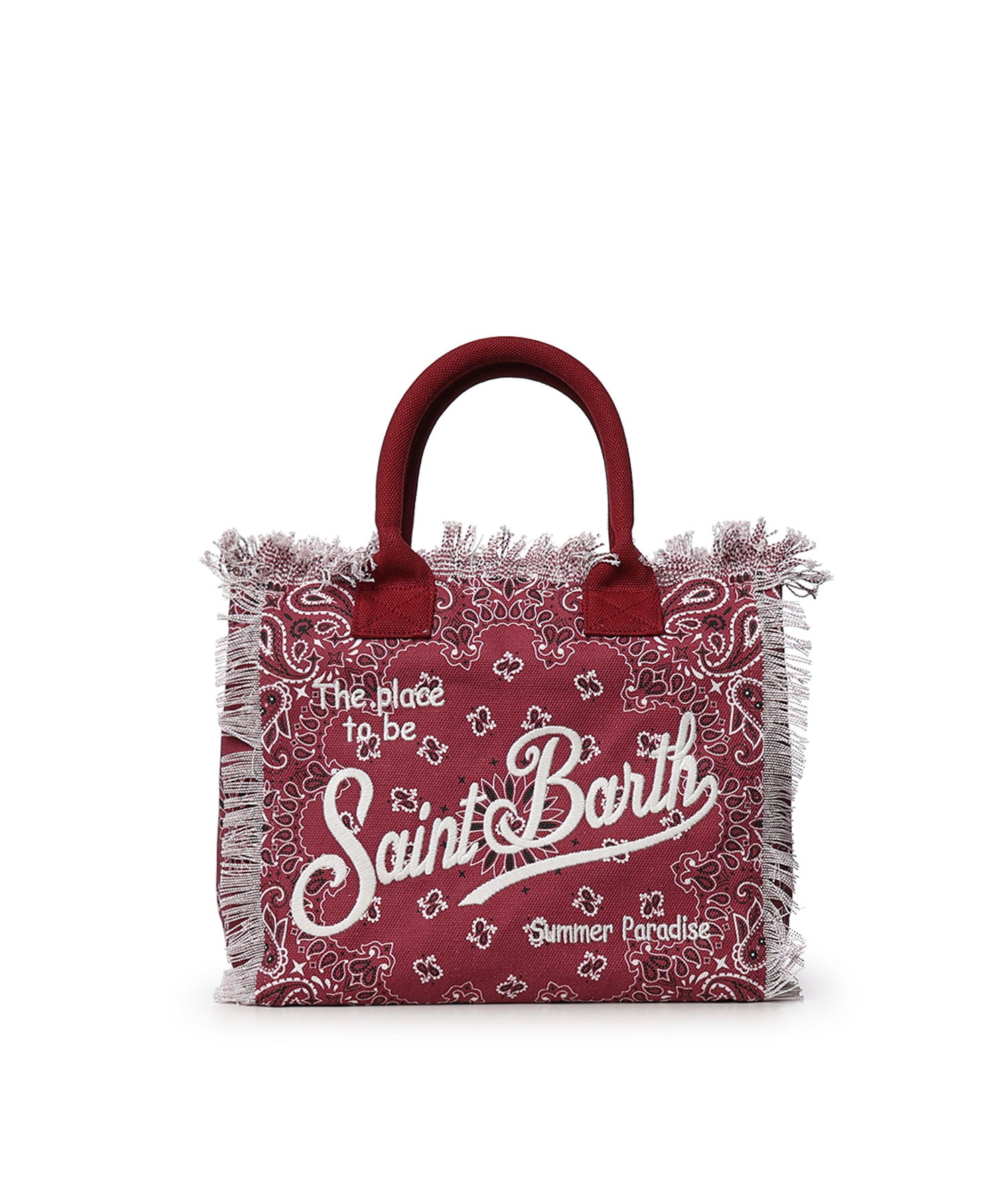 Borsa Vanity regular in canvas con stampa bandana VANI001 09486L MC2 SAINT BARTH 