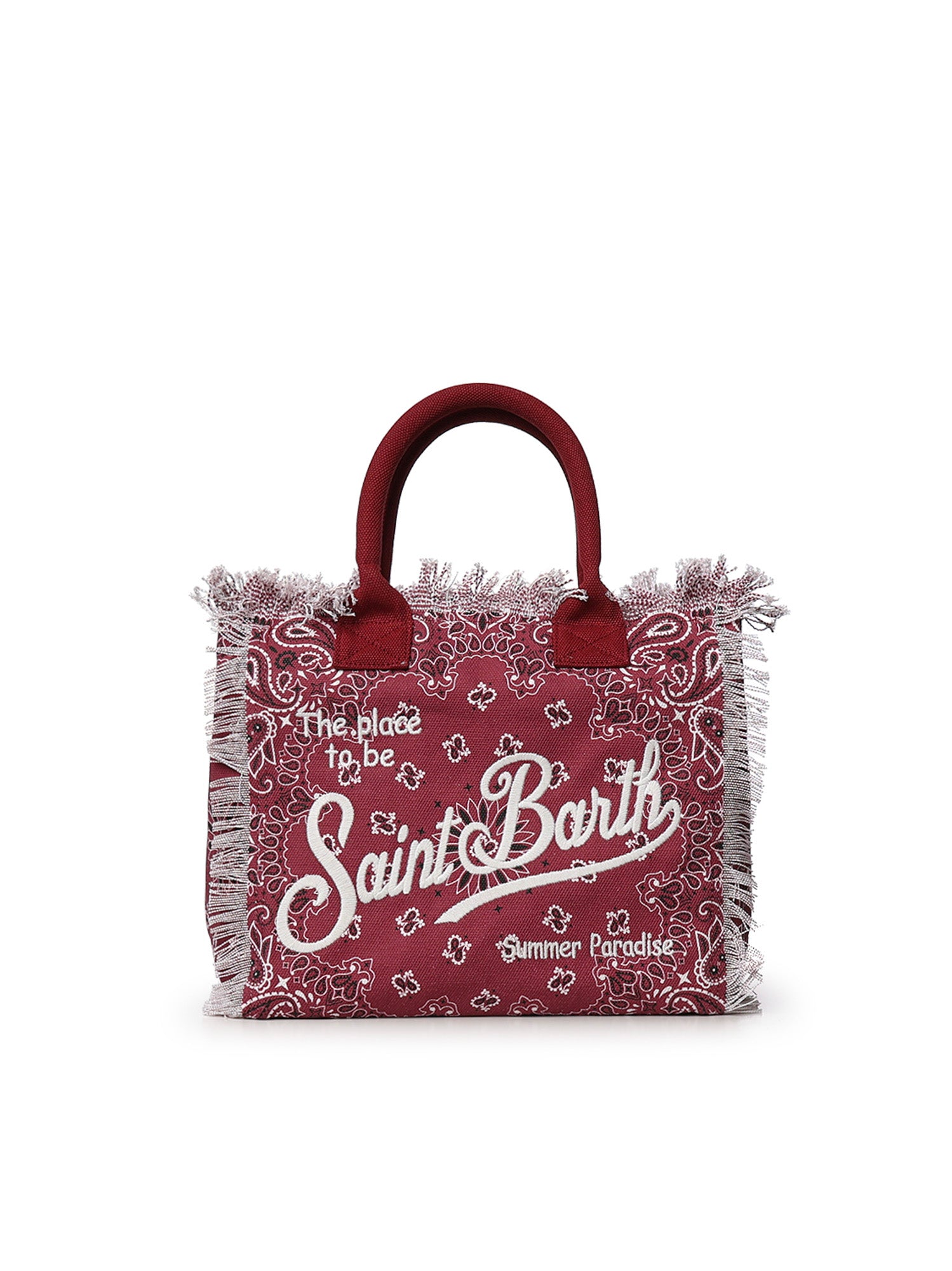 Borsa Vanity regular in canvas con stampa bandana VANI001 09486L MC2 SAINT BARTH 