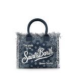 Borsa Vanity regular in canvas con stampa bandana<BR/> VANI001 09488L MC2 SAINT BARTH 
