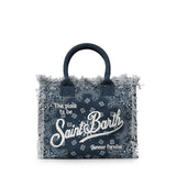 Borsa Vanity regular in canvas con stampa bandana<BR/> VANI001 09488L MC2 SAINT BARTH 