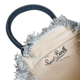 Borsa Vanity regular in canvas con stampa bandana<BR/> VANI001 09488L MC2 SAINT BARTH 