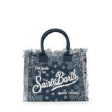 Borsa Vanity regular in canvas con stampa bandana<BR/> VANI001 09488L MC2 SAINT BARTH 