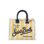 Borsa Vanity in canvas a righe VANI001 09510L MC2 SAINT BARTH 
